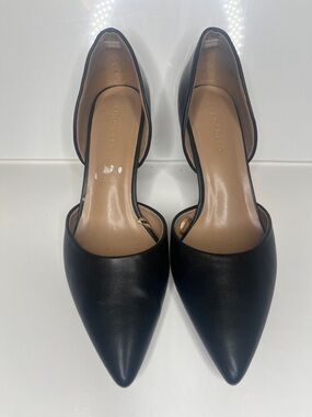 AEROSOLES Black Pointed D'Orsay Heels